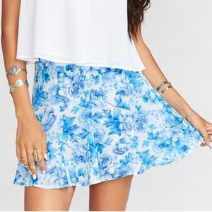 Show Me Your Mumu Skater Stretch Mini Skirt